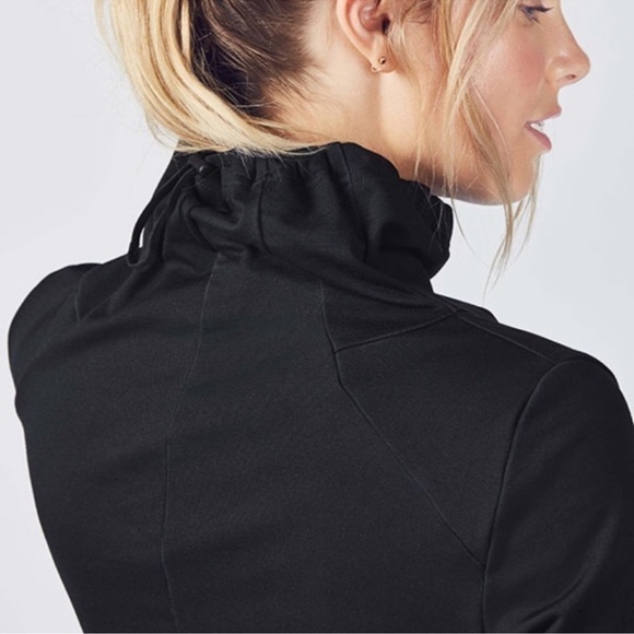 Fabletics Black Long Sleeve Sweatshirt Liora Dress Womans Small - Picture 3 of 11